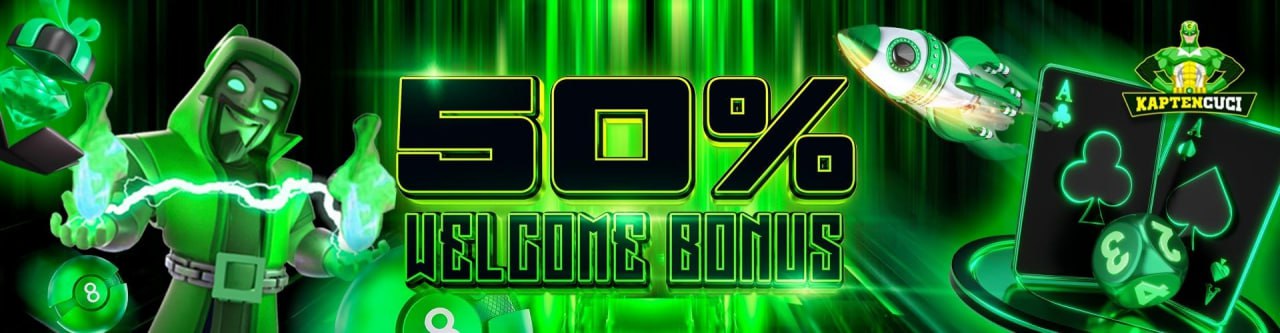 50% Welcome Bonus Online Casino